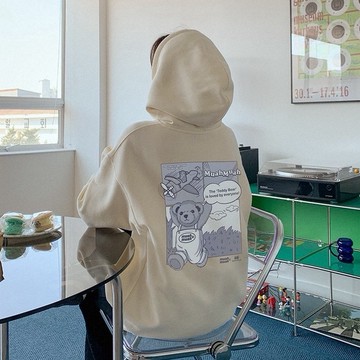 【台現&1-2天出貨】MUAHMUAH X GB 21 帽踢 泰迪熊 泰迪熊帽踢 聯名款 刷毛帽踢 韓妞必備