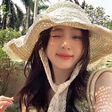海邊度假🌟 太陽帽海邊帽子遮陽帽草帽ins係帶草編帽女蕾絲出遊沙灘防曬沙灘帽 防曬帽