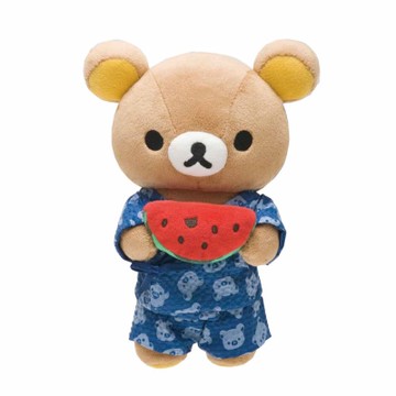 拉拉熊夏日暑假系列毛絨公仔。懶熊