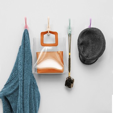 北歐無痕粘鉤掛衣服鉤掛鉤強力粘膠門后免打孔墻壁掛衣帽