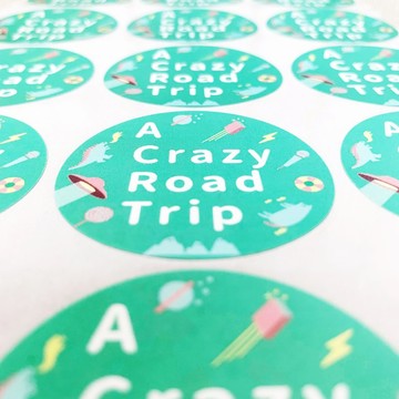 【瘋狂的公路旅行 A Crazy Road Trip】 可愛貼紙