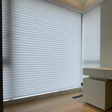 【台灣公司 可打統編】 電動香格里拉窗簾百葉窗卷簾日夜升降柔紗簾智能全自動隔音窗簾 y7152