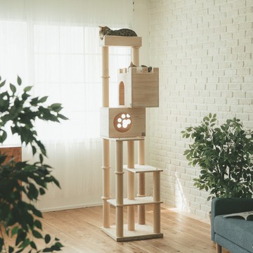 【L003】MiCHA 夢工房 - 樂高概念貓跳台 - 築夢之城