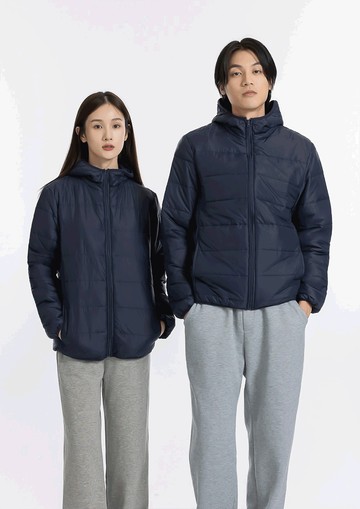 羽絨外套+圓領發熱衣 組合