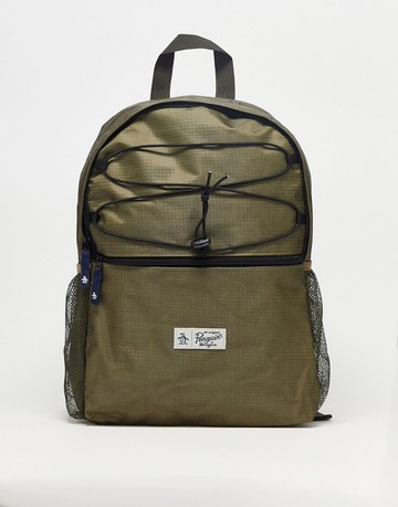 Original Penguin logo backpack in green