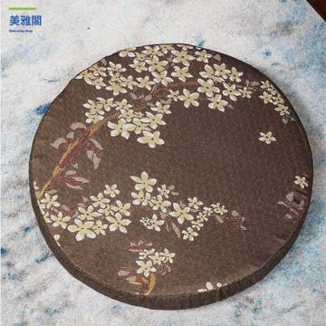 免運 中式蒲團榻榻米陽臺坐墊 可拆洗防滑布藝圓形禪修墊 跪墊【MYG1021】