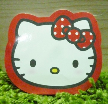 【震撼精品百貨】Hello Kitty 凱蒂貓~便條~螢光5色-紅頭【共1款】