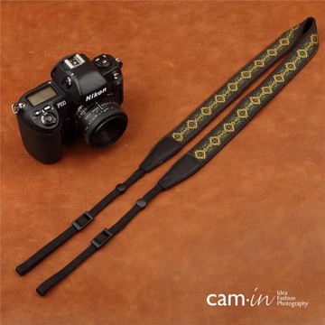 cam-in 繡花系列專業相機背帶 通用接口 cam8441