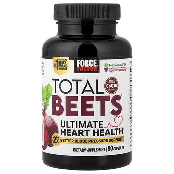 Force Factor, Total Beets®，高級心臟健康配方，90 粒膠囊