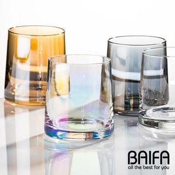 水晶玻璃威士忌洋酒杯 網紅ins大號透明水杯玻璃杯杯子酒杯咖啡杯