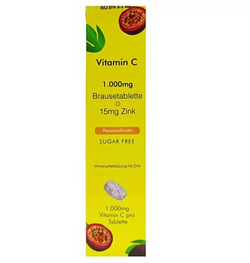 德國維他命C1000+鋅發泡錠 【美十樂藥妝保健】