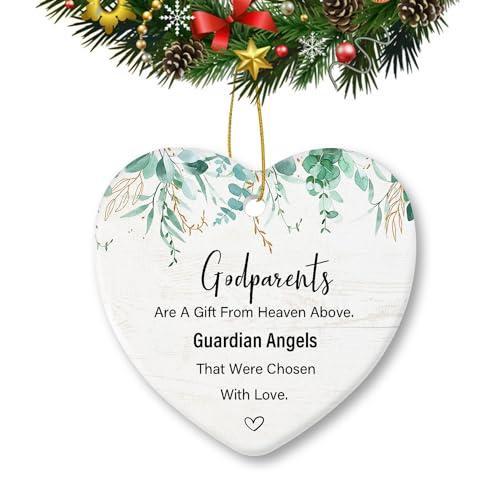 クリスマス 飾り |Godparents クリスマス Ornament Ceramic Heart