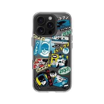 iPhone 16 Pro Clear Case（相機按鈕） 透明 - Batman 蝙蝠俠 - 日系貼紙