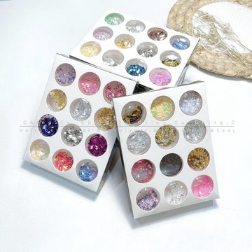 台灣現貨 免運 美甲飾品組合 一盒12入 美甲用品 美甲飾品 凝膠飾品組 美甲周邊 美甲工具 美甲材料 飾品 青可
