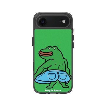 iPhone Air Clear (相機按鈕) 酷墨灰 - 怪奇事物所 Incrediville - 青蛙穿褲子