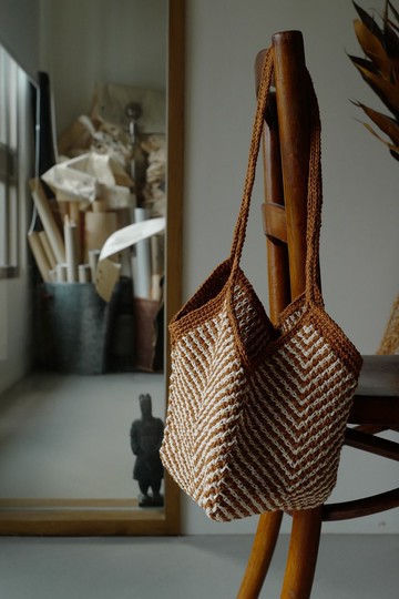 【現貨】雙色斜紋山谷包 (日常版) ∣ 野麥陽光