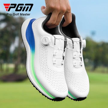 PGM 高爾夫男士運動球鞋超軟爆米花中底旋鈕鞋帶防側滑透氣golf鞋XZ411