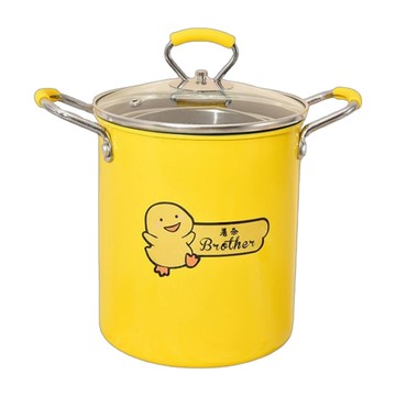 小黃鴨 可過濾雙層油炸鍋 3L 防燙手柄 一鍋多用 油煙量低  16.5cm  黃色  1個