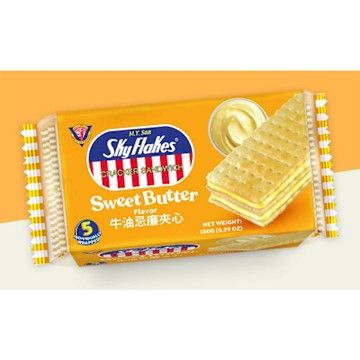 SKYFLAKES 空中霸王鮮奶油風味夾心餅乾150G