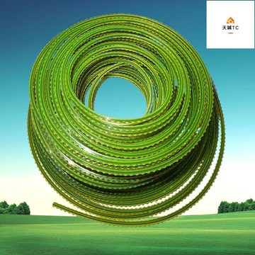 （爆款熱賣）（國際精品）滿200出貨 免運費進口雙色鋸齒割草繩牛筋繩耐磨進口尼龍螺旋鋸齒方形打草繩4.0