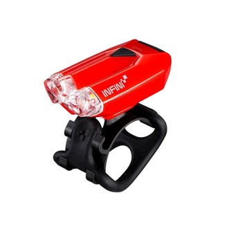 《INFINI》I-260W LED USB充電輕巧前燈 紅 (警示燈/車燈/夜騎/安全/自行車/單車)