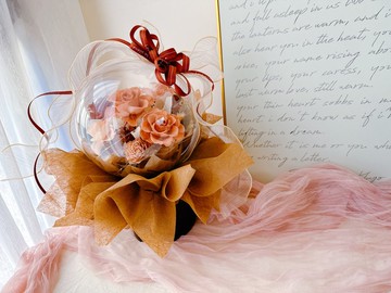 20吋水晶球系列。 情人節 開幕 永生花 祝賀 升遷 波波球