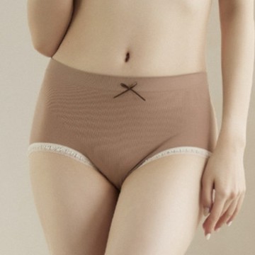 【EnamoR】抓皺蕾絲無縫舒適內褲【中低腰】柔軟 秋冬舒適 日系內褲 女生日常穿搭必備 甜美穿搭 ol裝 秋季女装_*