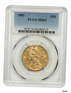 アンティークコイン NGC PCGS MS63-Liberty Eagle-ゴールドコイン- show original title