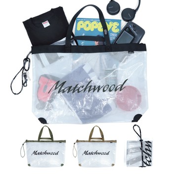 Matchwood Mesh Tote Bag 兩用手提肩背大容量防水托特包 共三色 可摺疊收納 官方賣場