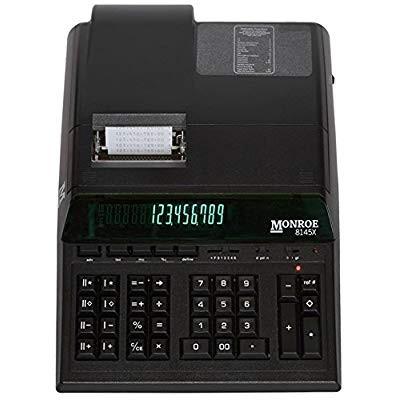 (1) Monroe 8145X 14-Digit Printing Calculator with Dual Memory Functio