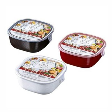 日本製可微波直接上桌多用途食物保鮮方碗860ml(1入)(款式隨機出貨)