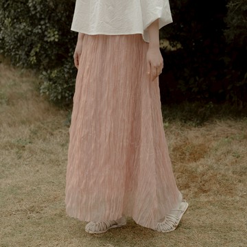 QUEENSHOP_ S 女裝 不規則皺皺紋理造型長裙 三色售 現+預 【03021586】