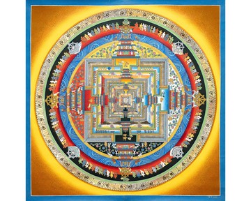 时轮曼荼罗唐卡——饰以24K金的宇宙秩序象征