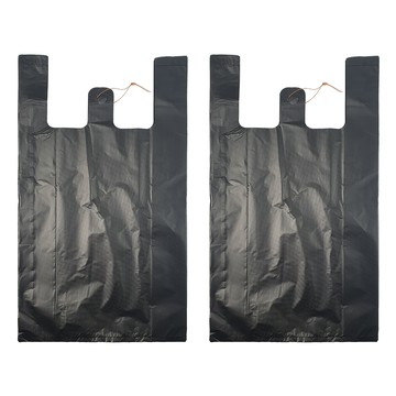 World Clean 黑色提把塑膠袋  10L  200個