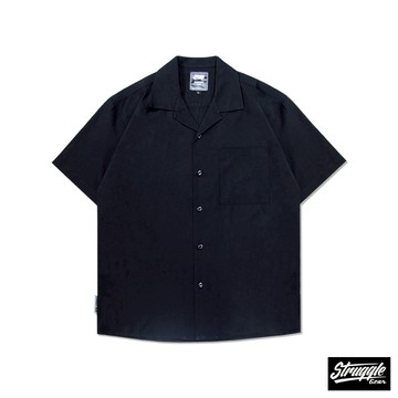 【StruggleGear】古巴領彈力襯衫「黑色」M~2XL｜官方旗艦店98837