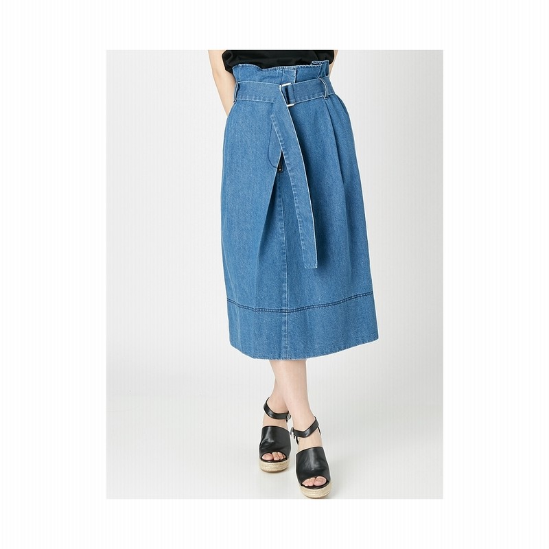 Mercuryduo デニムラップスカート ブルー ブルー 通販 Lineポイント最大3 0 Get Lineショッピング