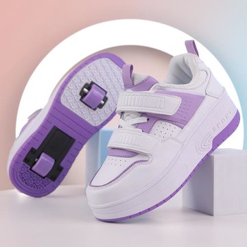 兒童暴走鞋雙輪女童學生女爆走鞋男變形滑輪鞋成人帶輪子鞋兩轱轆