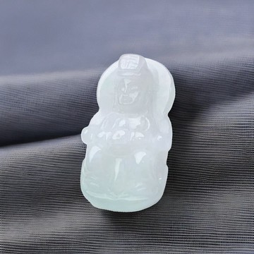 【天上聖母】冰種飄綠翡翠媽祖吊飾 | 天然緬甸翡翠A貨 | 送禮