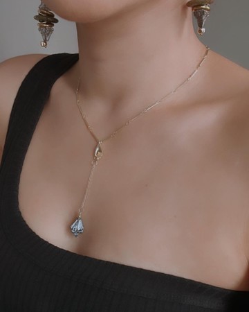 免運費 | 環保概念 | 14k | 藝術風 | 乾果頸鏈