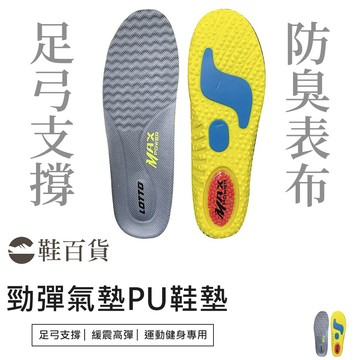 【鞋百貨】LOTTO 勁彈氣墊PU鞋墊 減壓鞋墊 運動鞋墊 足弓鞋墊