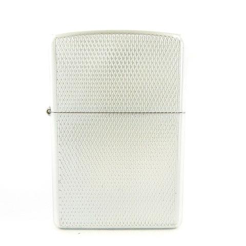 ジッポー ZIPPO 03年製 オイルライター 喫煙具 ローラー式 網模様 シルバーカラー 火花確認済み ■SM1 その他