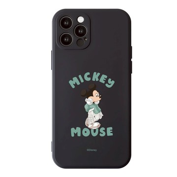 【正版授權】Disney Life-米奇款純色矽膠iPhone手機殼