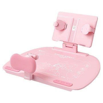 貓太子 坐姿衛士黃金12度五維正姿學習台PLUS 燈光款  雲夢粉  1個