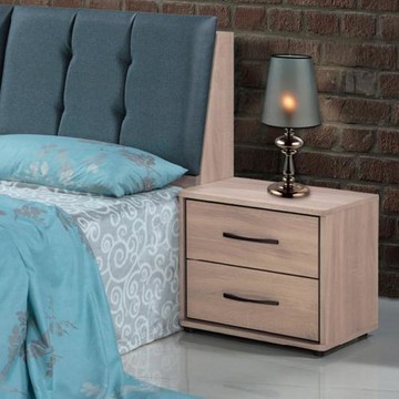 【好傢俱】千宜鋼刷灰床頭櫃 寬48公分