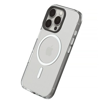 RHINOSHIELD 犀牛盾 Magsafe磁吸 相機按鈕款 手機殼  iPhone 16 Pro Max  全透明 + 黑色鏡頭框 + 透明按鈕