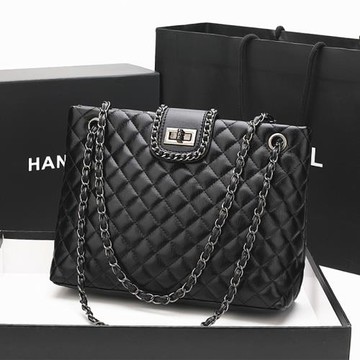香港正品包包女包新款2024春夏大容量單肩斜挎小香風菱格鏈條包潮