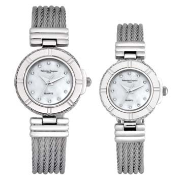 valentino coupeau范倫鐵諾古柏戀鎖巴黎鋼絲腕錶-D