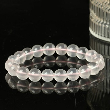 水晶手鍊串珠手繩-天然粉水晶手串6mm/8mm/10mm芙蓉晶男女飾品6款74ki14【獨家進口】【米蘭精品】