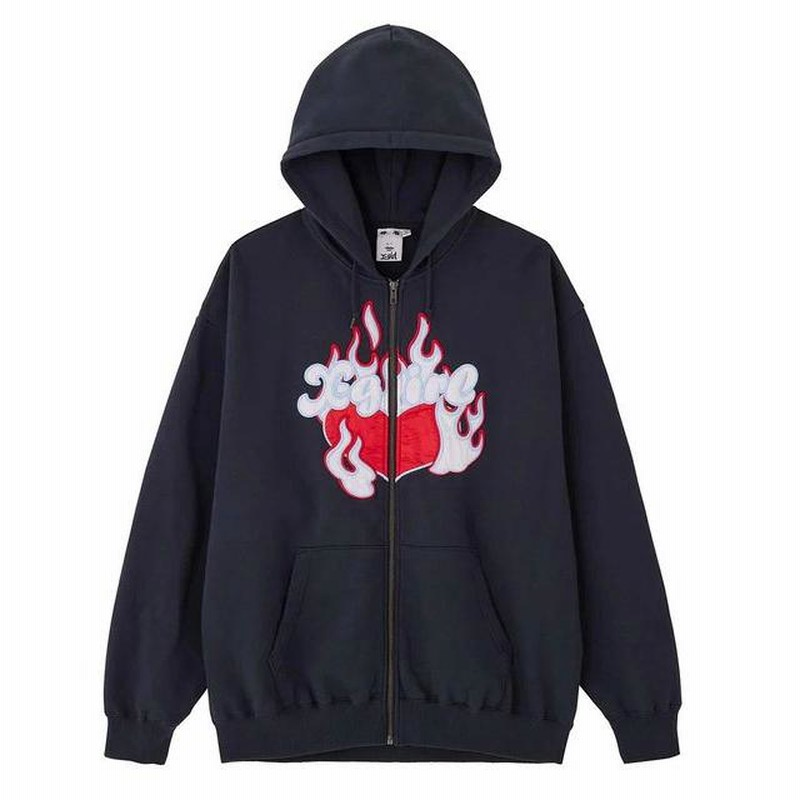 エックスガール X-GIRL SWEAT ZIP UP HOODIE ジップ パーカー 