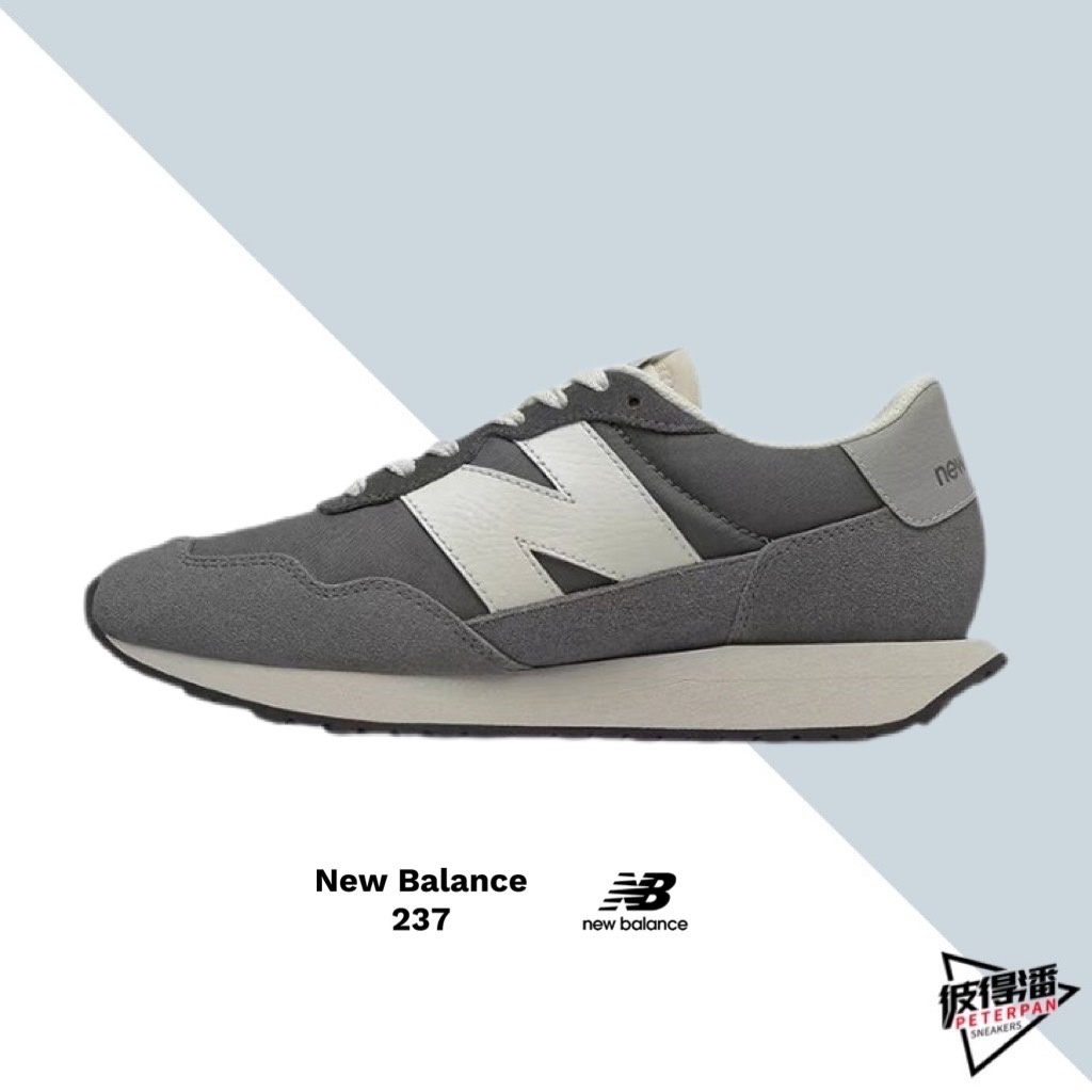 NEW BALANCE NB 237 休閒 灰 藍灰 女款 增高 WS237DG1【彼得潘】